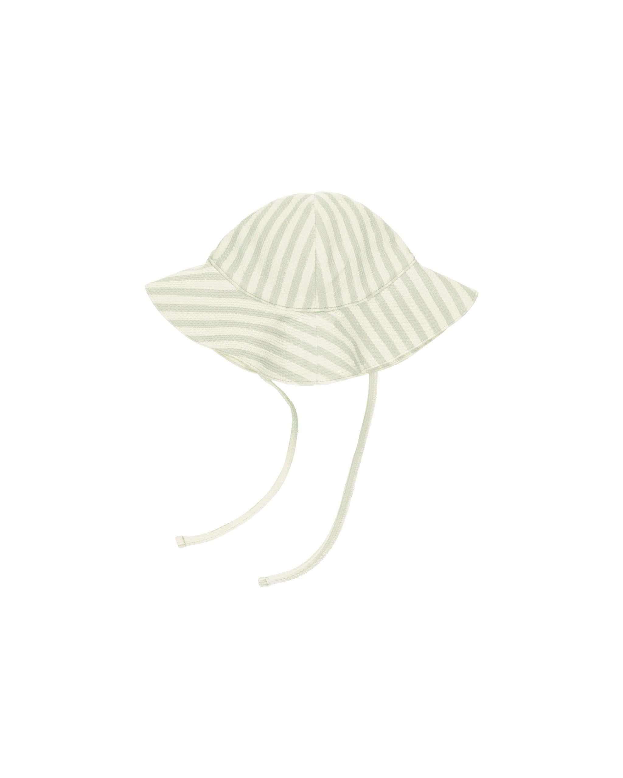 Sun Hat- Mint Stripe