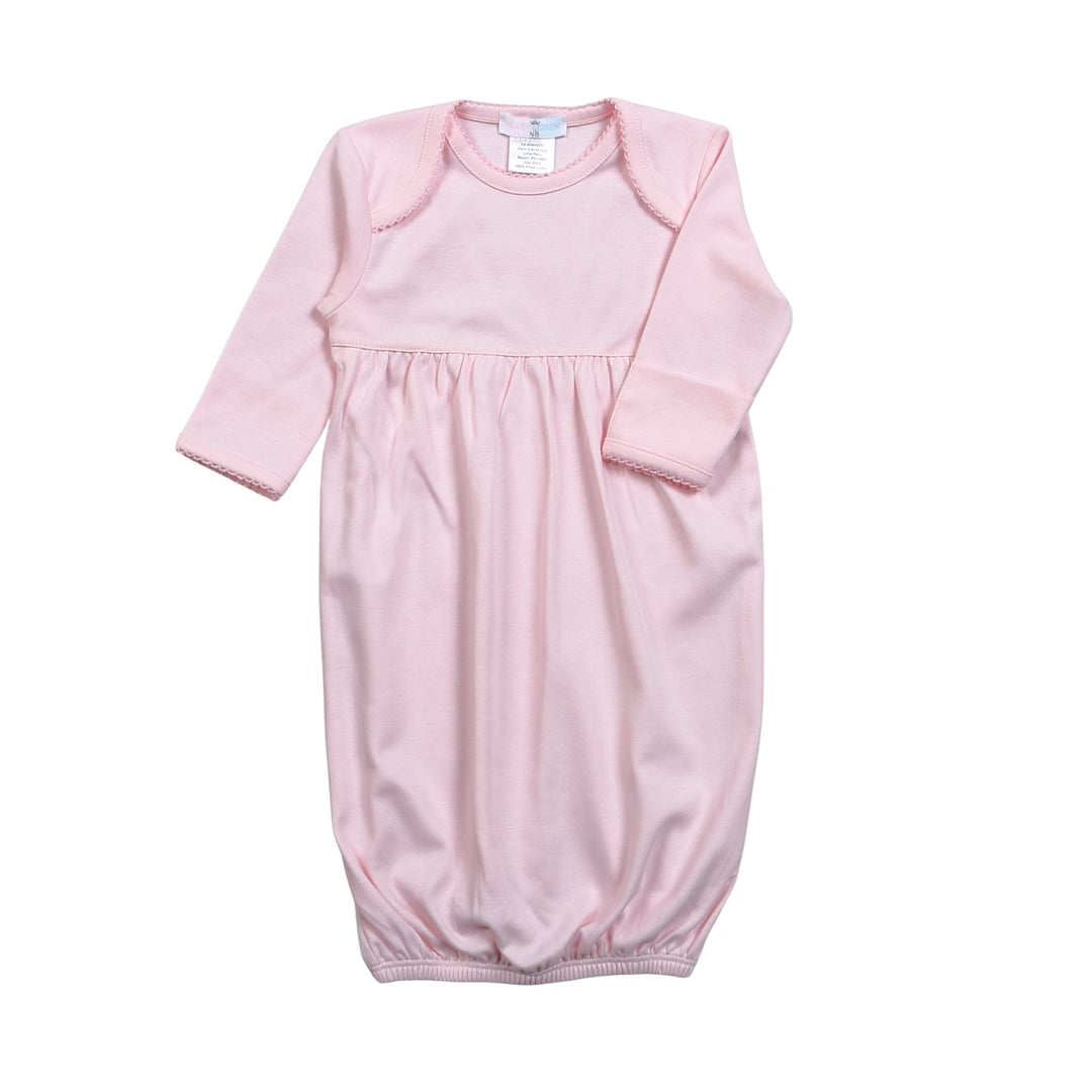 Pink Gown/Pink Picot Chest Cut