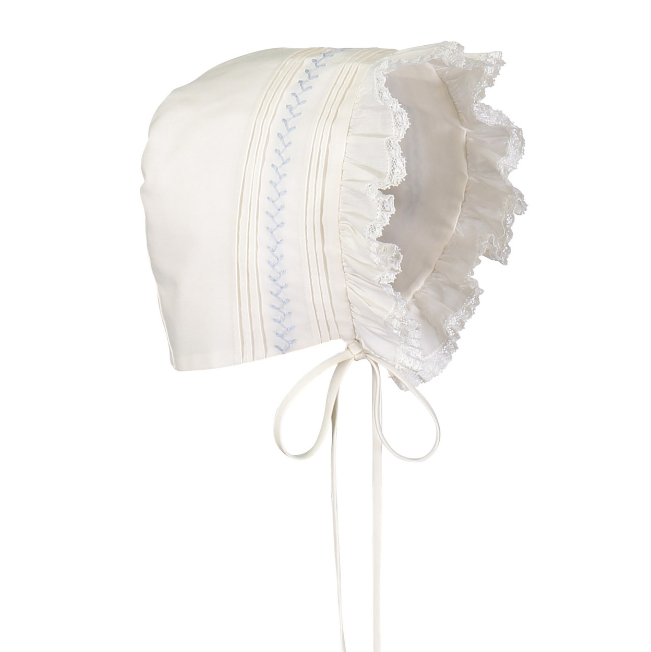 Girls Vintage Smocked Bonnet