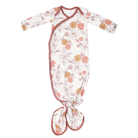 Newborn Knotted Gown- Ferra