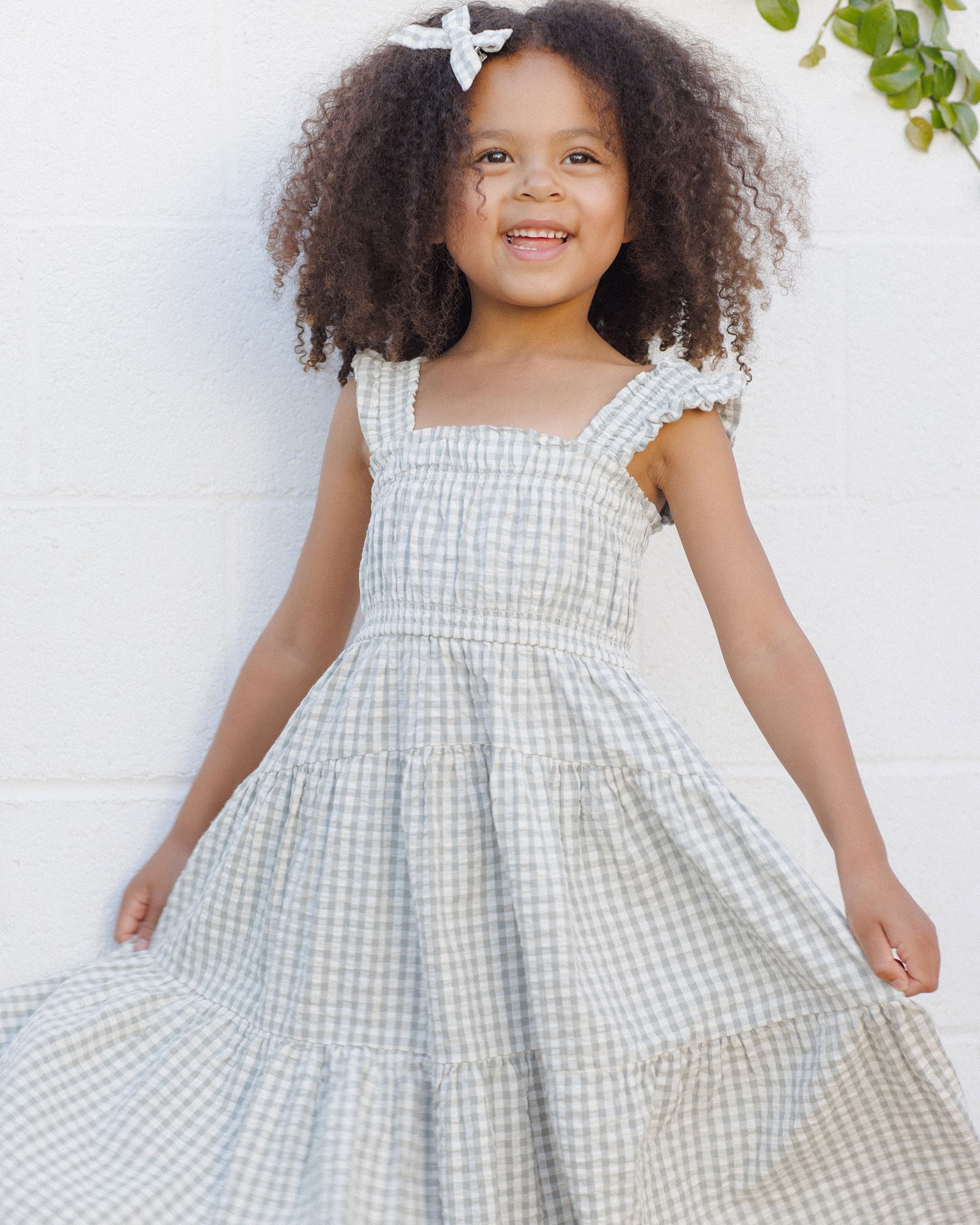 Josie Dress- Eucalyptus Gingham