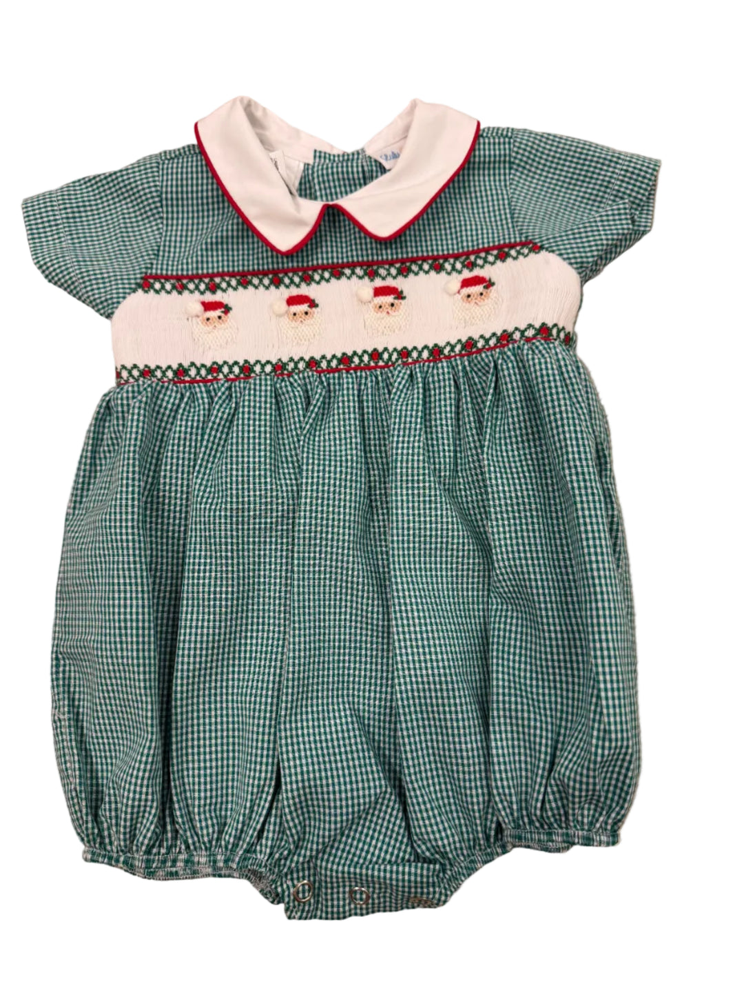 Noah Santa Smocked Bubble