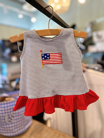 Our Flag Short Set with Ruffles