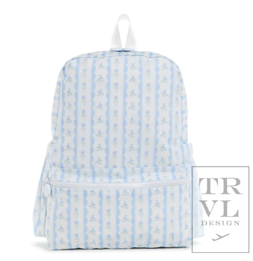 Mini Backpacker - Blue Ribbon Floral