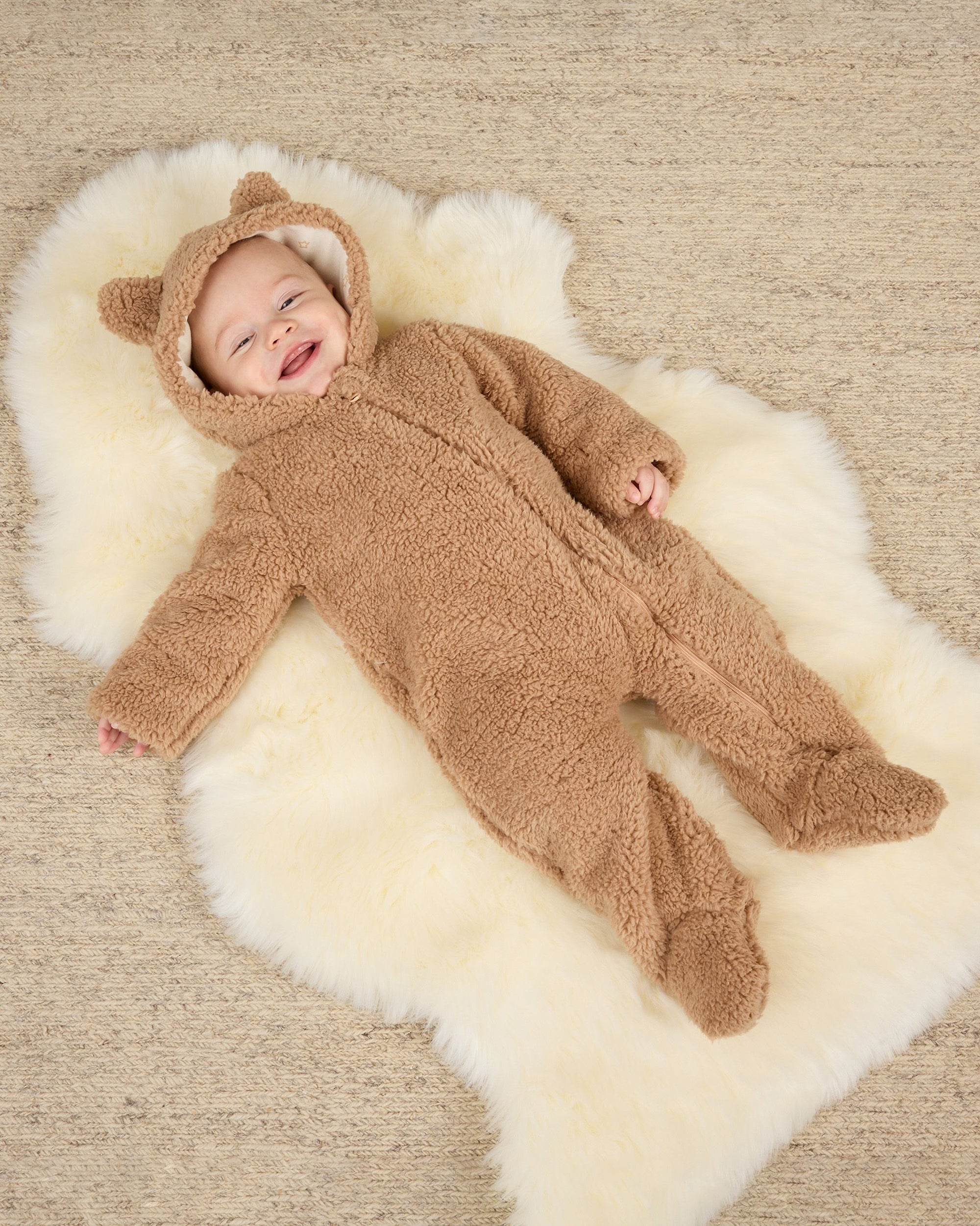 Bear Jumpsuit- Beige