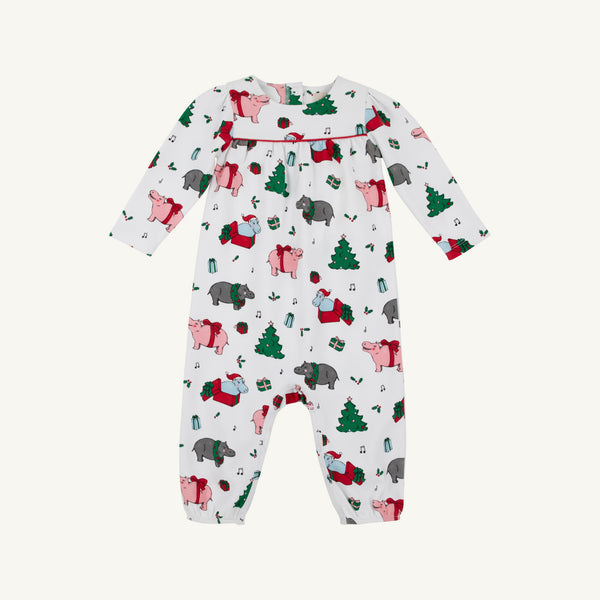 LS Penny Play Playsuit/Hippo Christmas