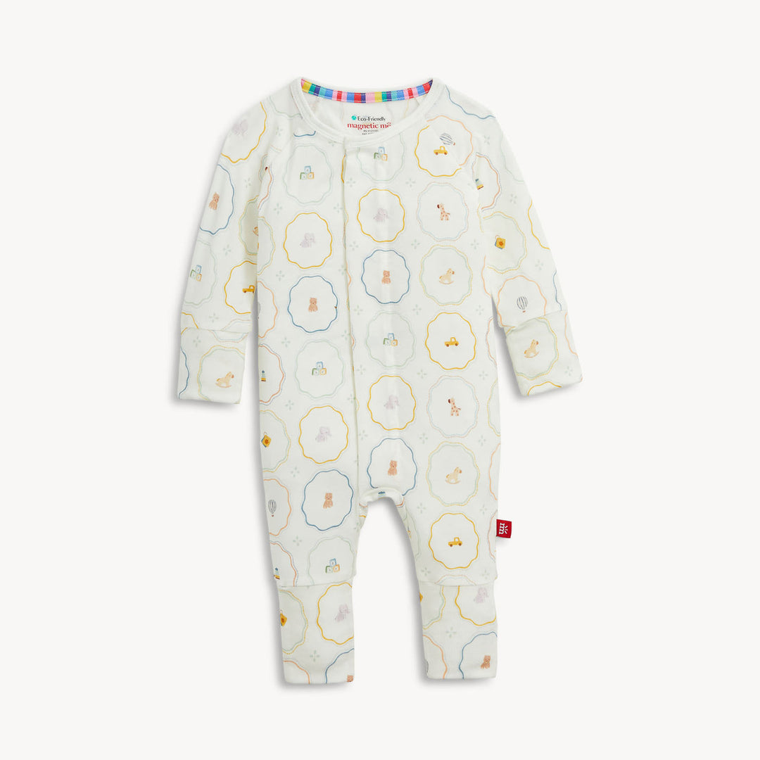 Nursery Magic Cream Coverall- Magnetic Me