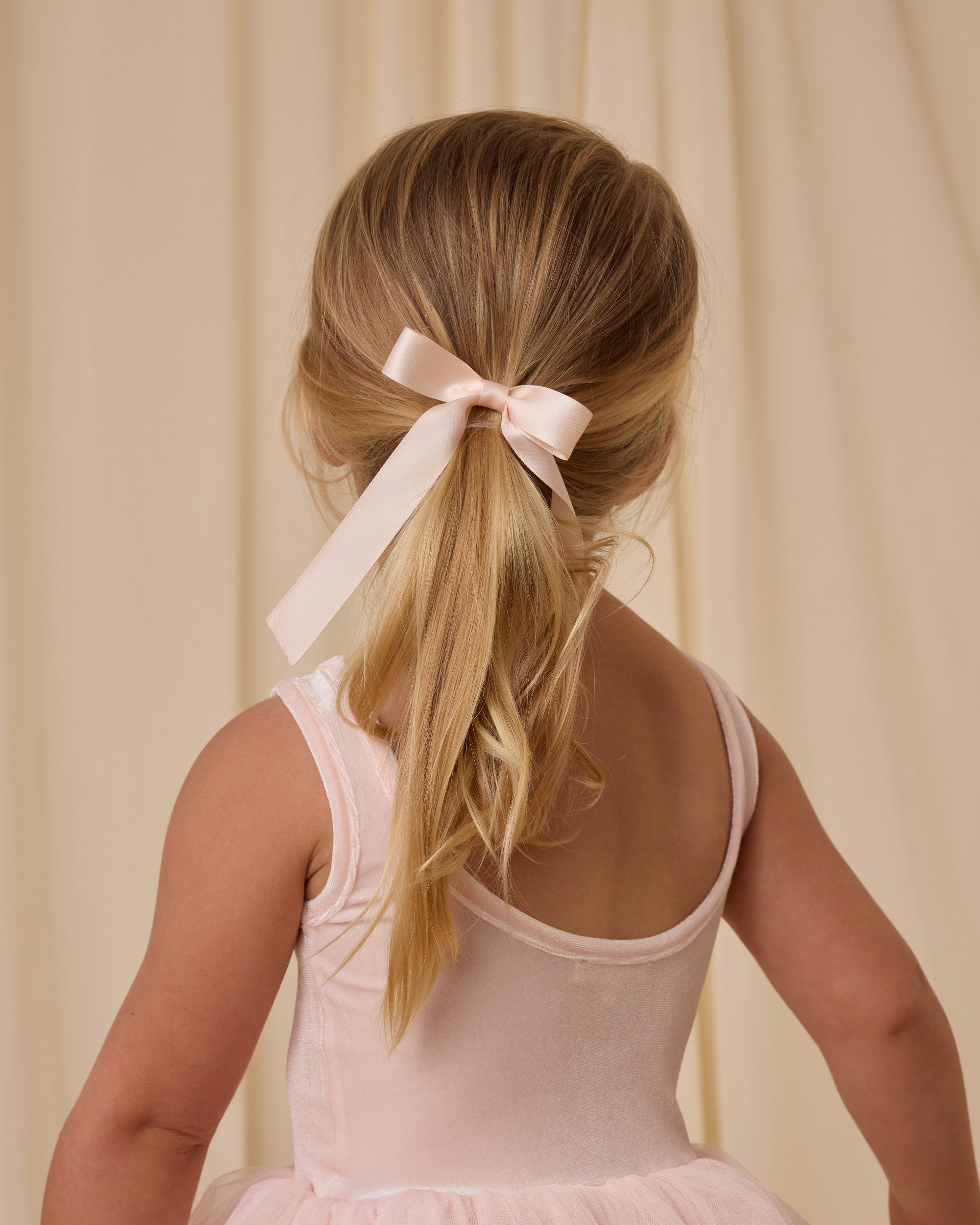 Satin Ribbon Bow- Blush, Ivory, Powder Blue