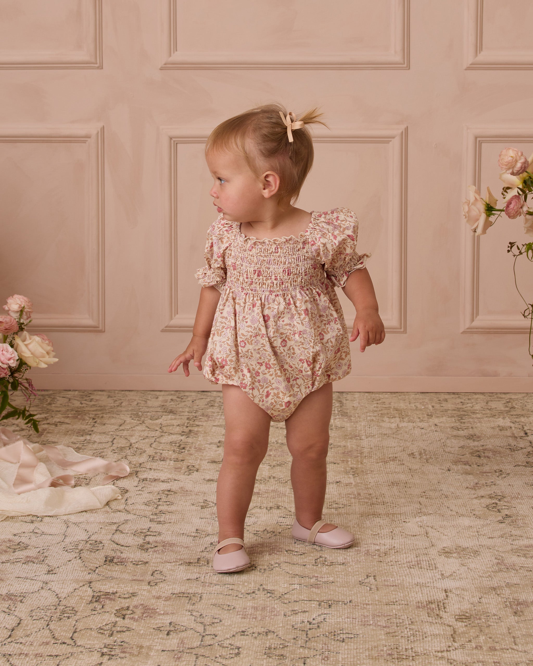 Hazel Romper- Blush Garden