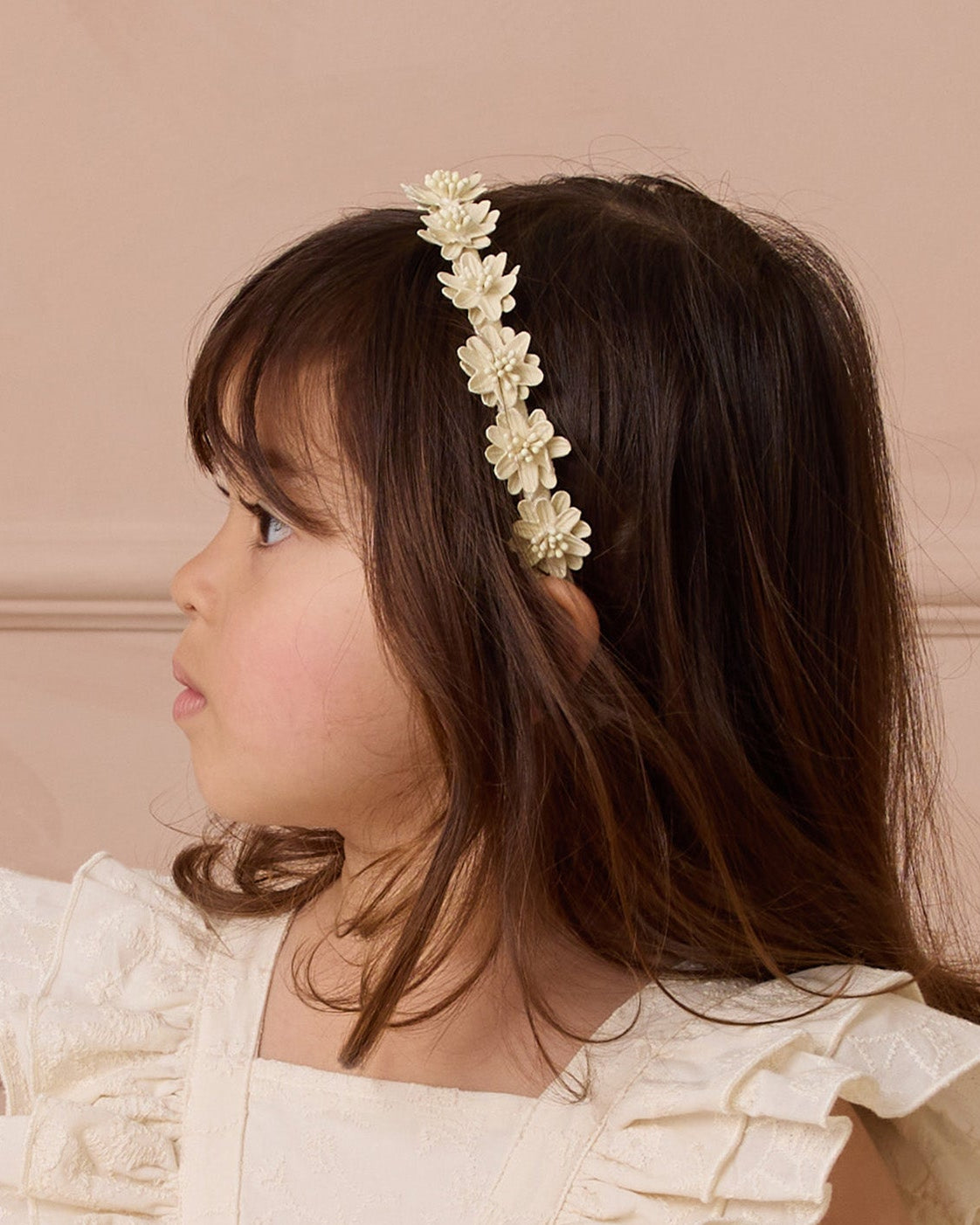 Floral Headband- Ivory