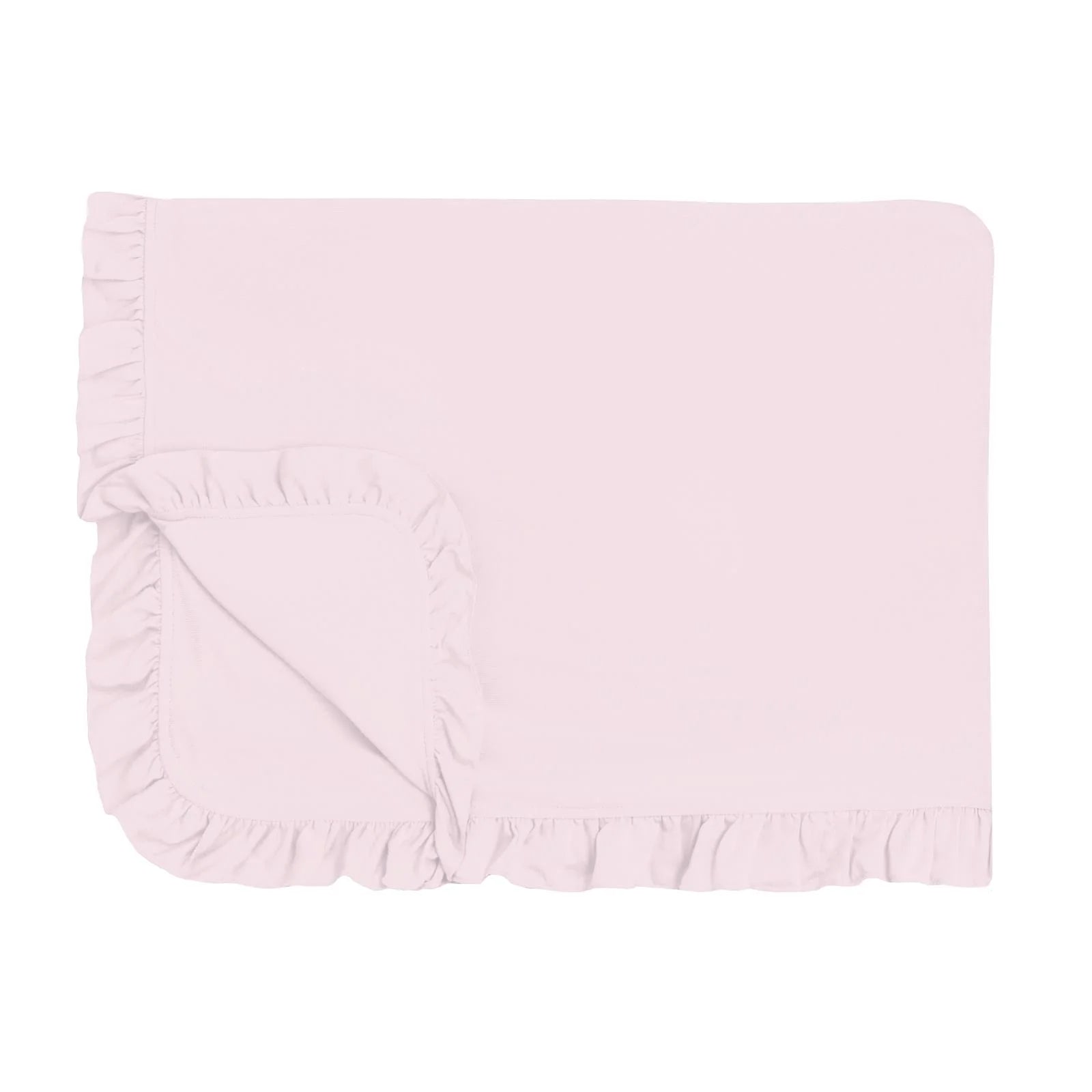 Ruffle Toddler Blanket- Shrinking Violet