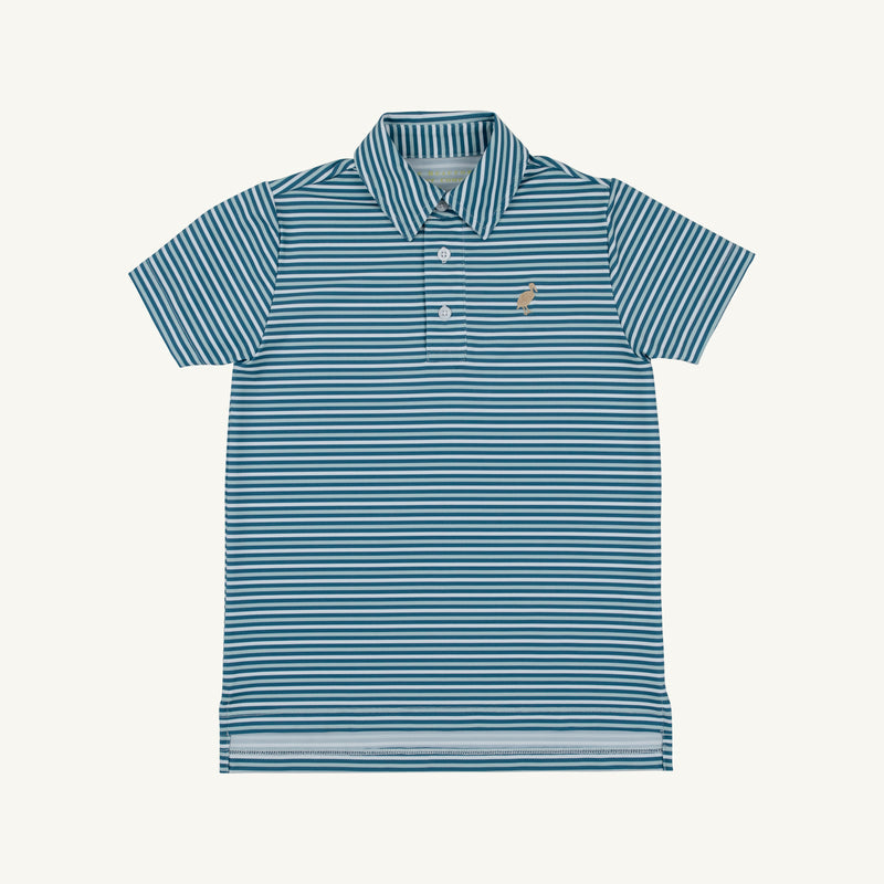 Prepletic™ Prim and Proper Polo | Sumner County Stripe (Barnsley Blue)