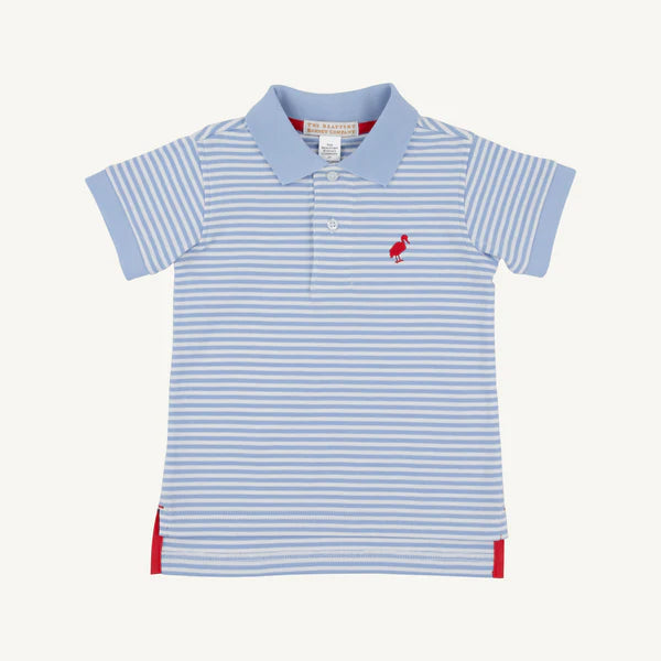 Prim & Proper Polo/Blue-Richmond Red