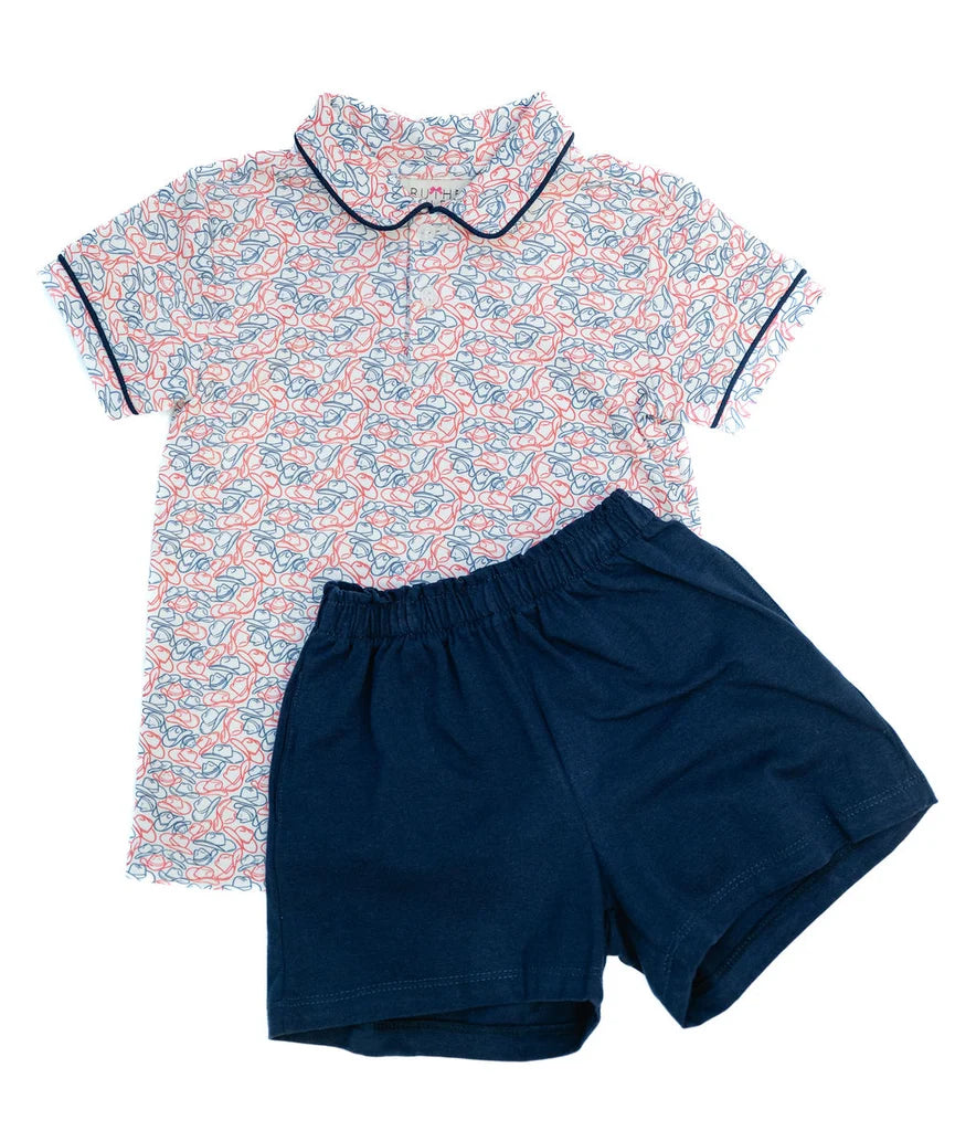 Cowboy Hats Pima Shep Polo Set