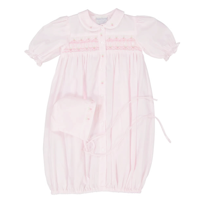 Ribbon Smocked Gown & Hat