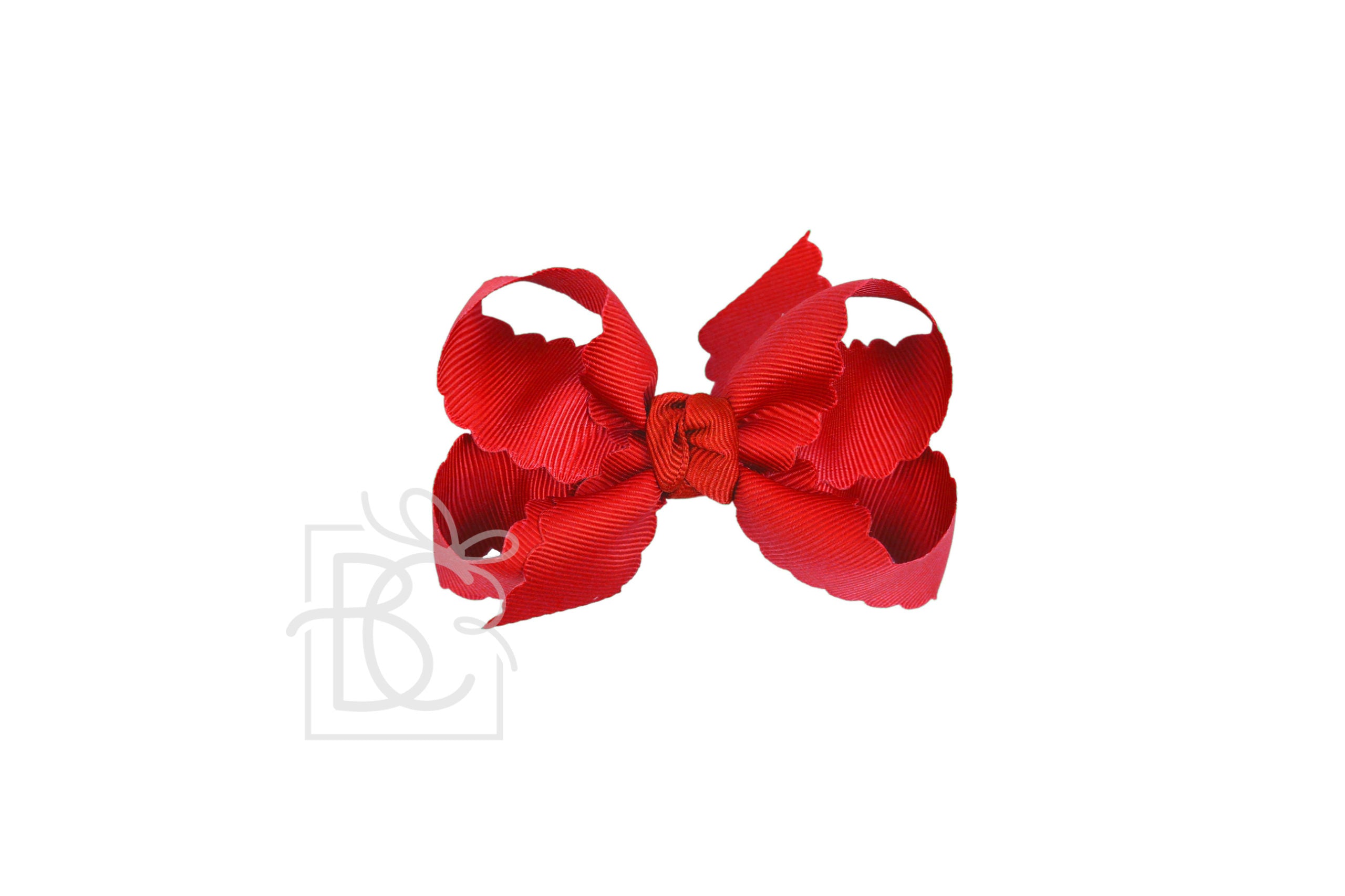 Scallop Edge Bow on Headband, 3.5" Med