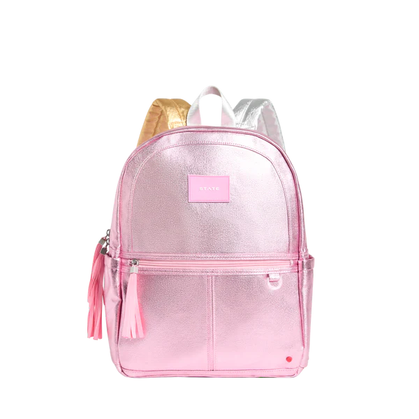 Kane Backpack- Pink/Silver