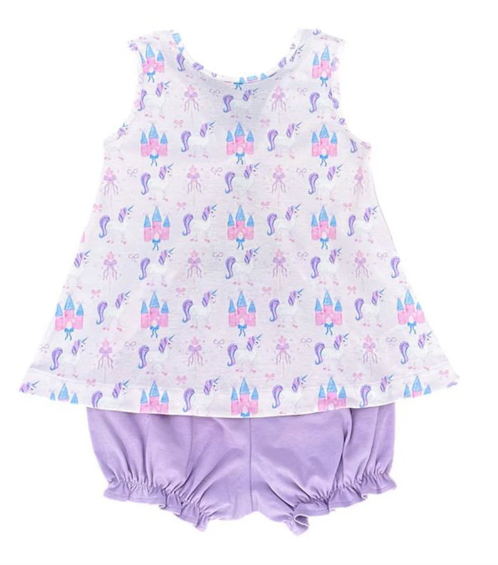 Unicorn Knit- Lottie Bloomer Set