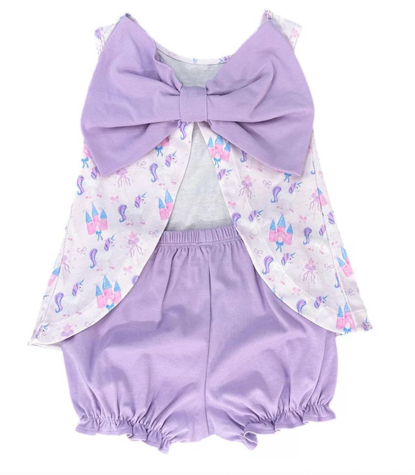 Unicorn Knit- Lottie Bloomer Set