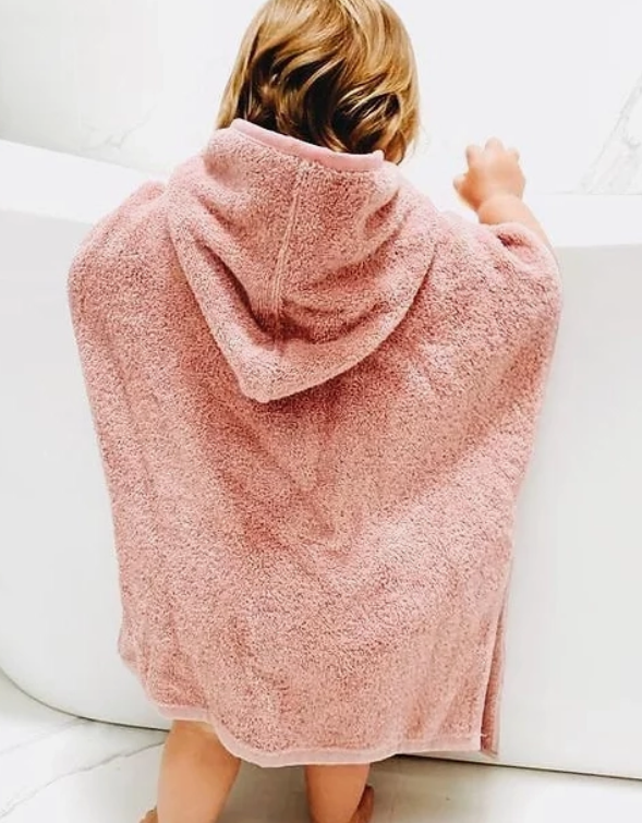 Luxury Children's Ponchos- Dusty Pink