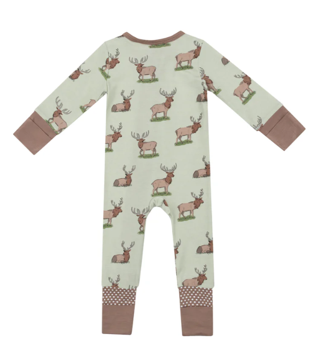 2 Way Zip Romper-Elk