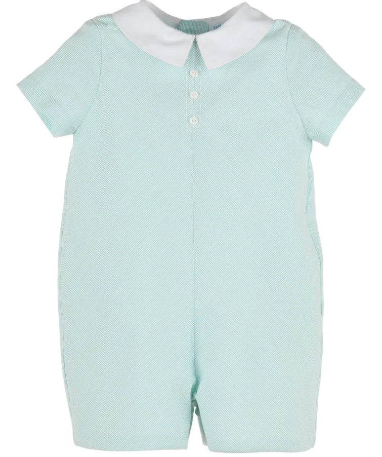 Aqua Pinstripe Boy Bubble