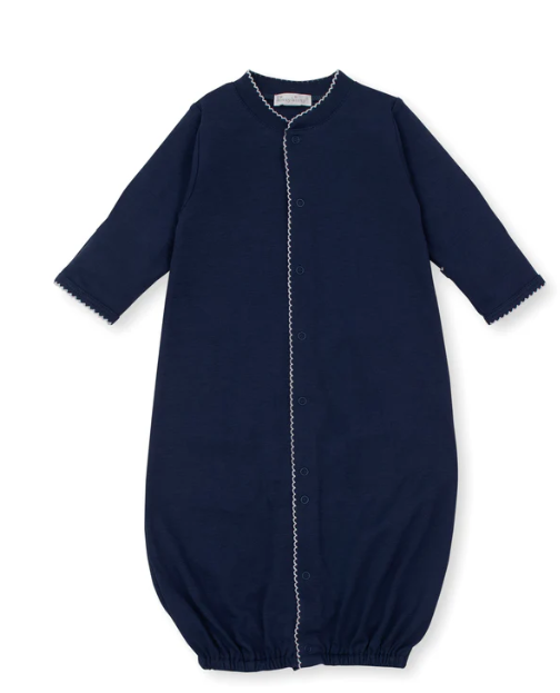 Basic Conv. Gown- Navy/White