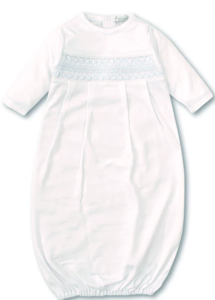 CLB Charmed Sack w/ Hand Smock - White/Lt Blue