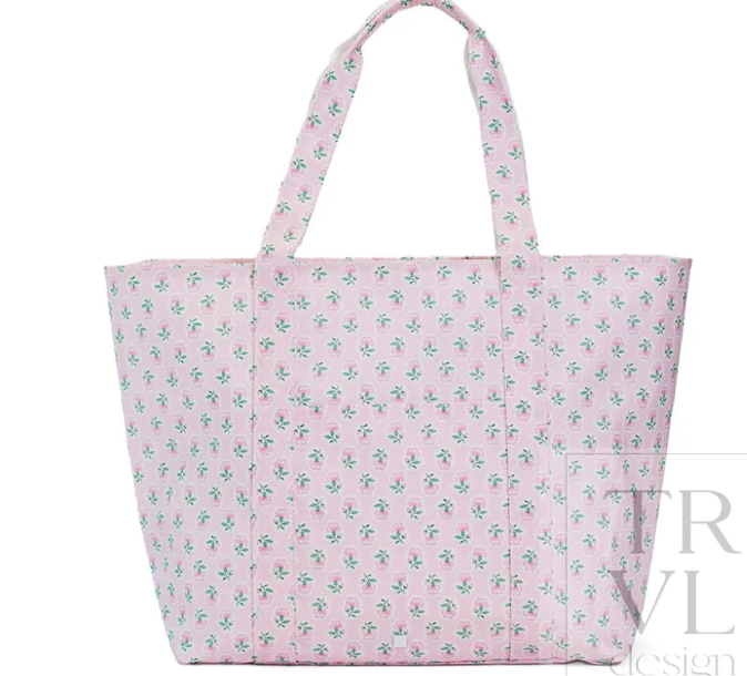 Jumbo XL Tote Petite Fleur- Pink