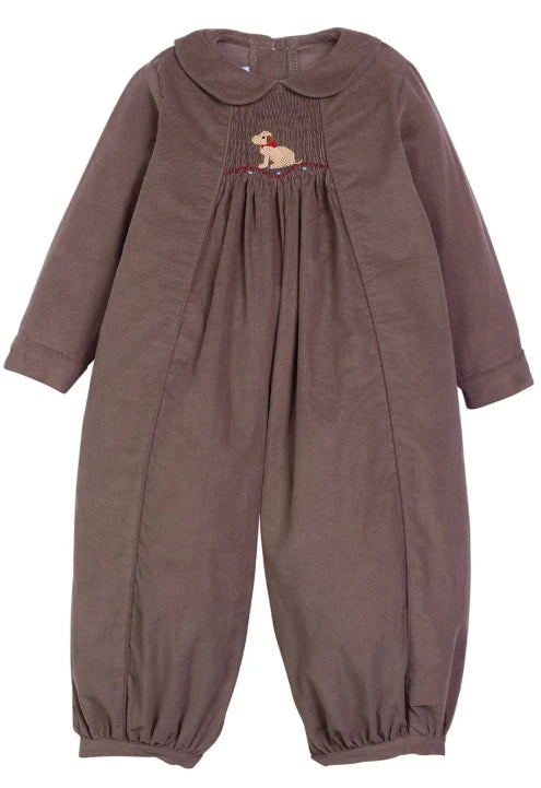 Chest Smocked Romper- Seated Lab