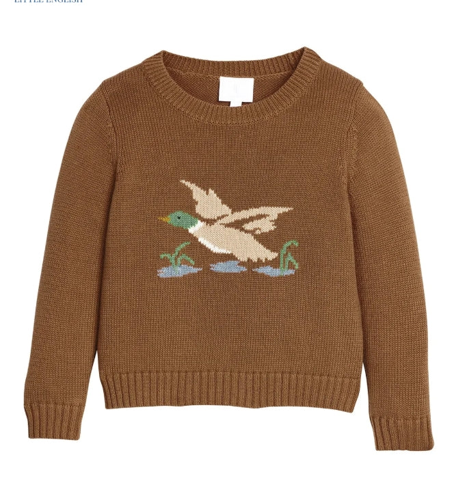 Intarsia Sweater- Flying Mallard