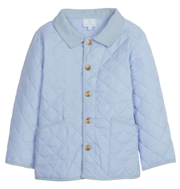 Classic Quilted Jacket- Light Blue