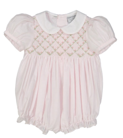 Rosebud Diamond Smocked Bubble