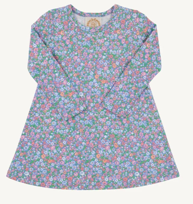 Long Sleeve Polly Play Dress- Mountain Brook Mini Floral