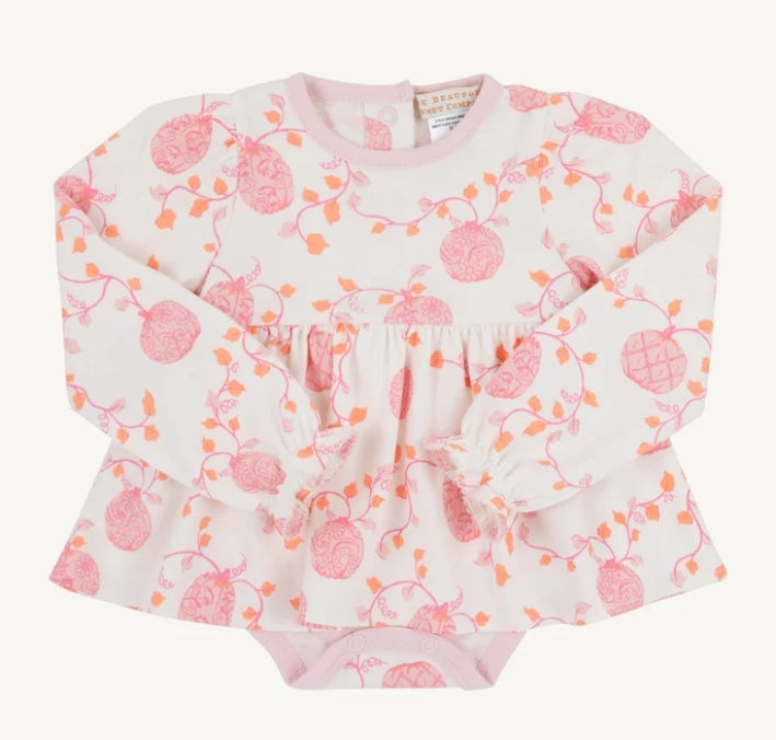 Long Sleeve Daisy's Diaper Cover Dress- Gourd-geous