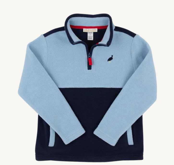 Hayword Half-Zip (Fleece)- Barrington Blue with Nantucket Navy