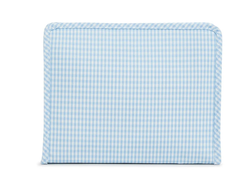 Roadie Zip Pouch- Gingham Mist-PRE ORDER