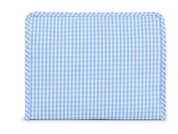 Roadie Zip Pouch- Gingham Sky- PRE ORDER