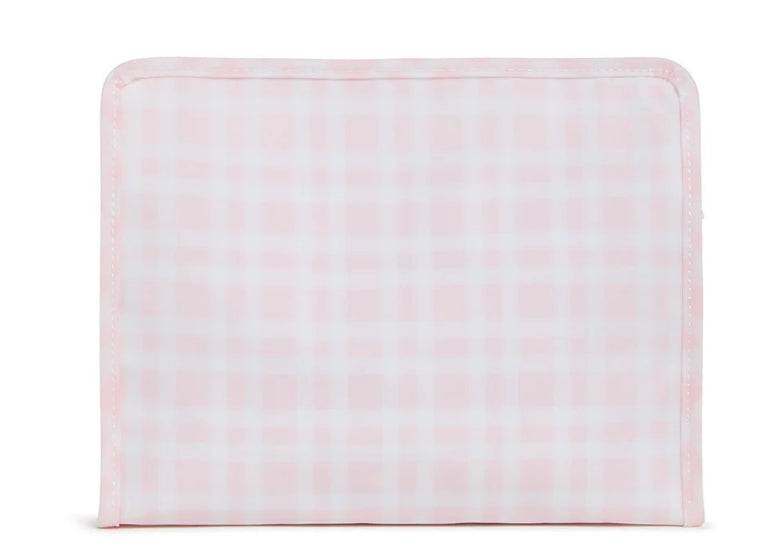 Roadie Zip Pouch- Pimlico Plaid Pink- PRE ORDER