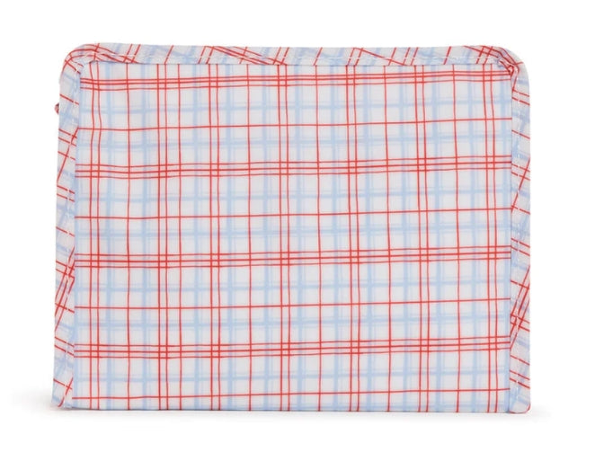 Roadie Zip Pouch- Classic Red Plaid- PRE ORDER