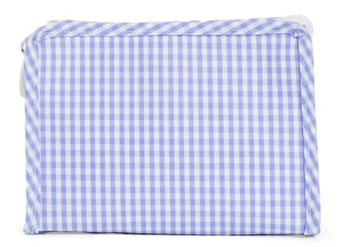 Roadie Zip Pouch- Gingham Lilac- PRE ORDER