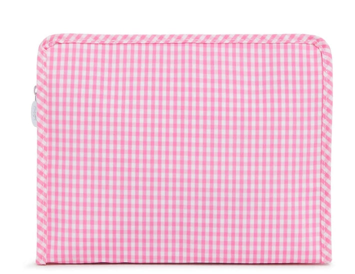 Roadie Zip Pouch- Gingham Pink- PRE ORDER