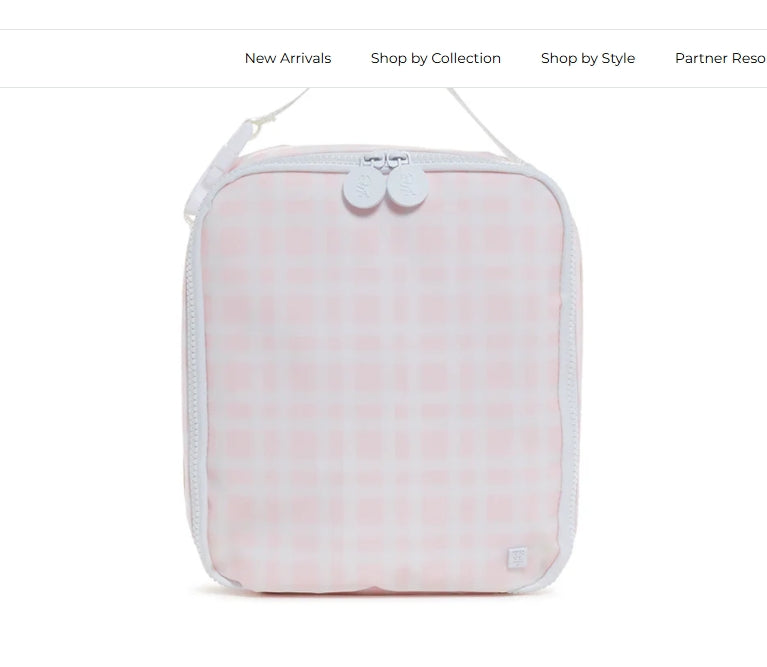 Lunch Box- Pimlico Pink Plaid- PRE ORDER