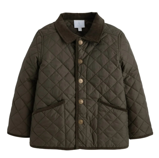 Classic Quilted Jacket- Olive