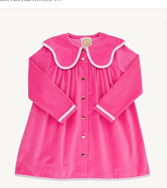 Tabitha's Teacher's Pet Dress- Winter Park Pink Velveteen