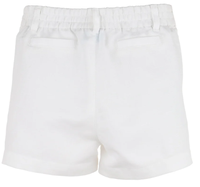 White Linen Boy Short