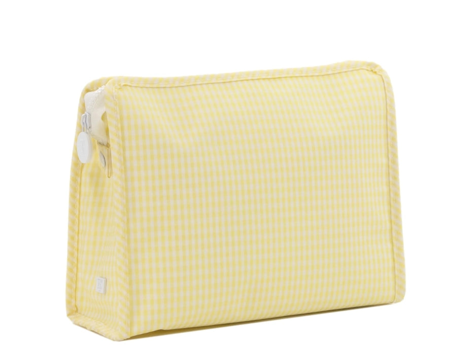 Roadie Zip Pouch-Gingham Buttercup- PRE ORDER
