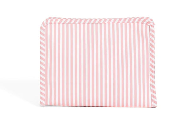 Roadie Zip Pouch- Pimlico Stripe Dusty Rose- PRE ORDER