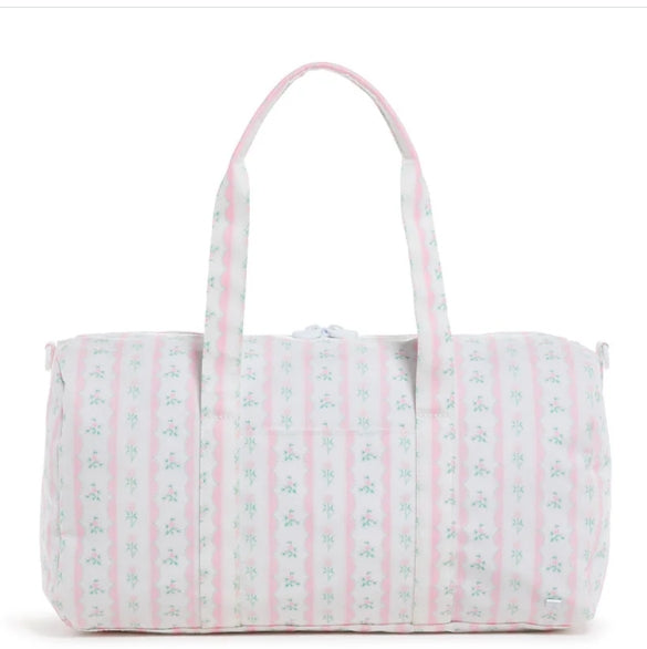 Weekender Duffle Bag- Pink Ribbon Floral- PRE ORDER