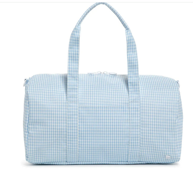 Weekender Duffle Bag- Gingham Sky- PRE ORDER